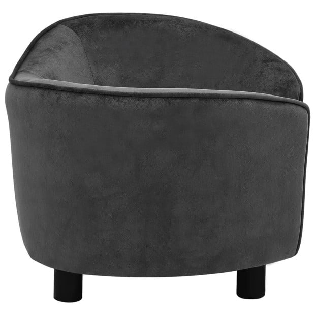 Dog Sofa Dark Grey 69x49x40 Cm Plush Image 4