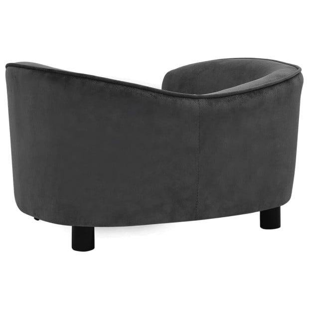 Dog Sofa Dark Grey 69x49x40 Cm Plush Image 5