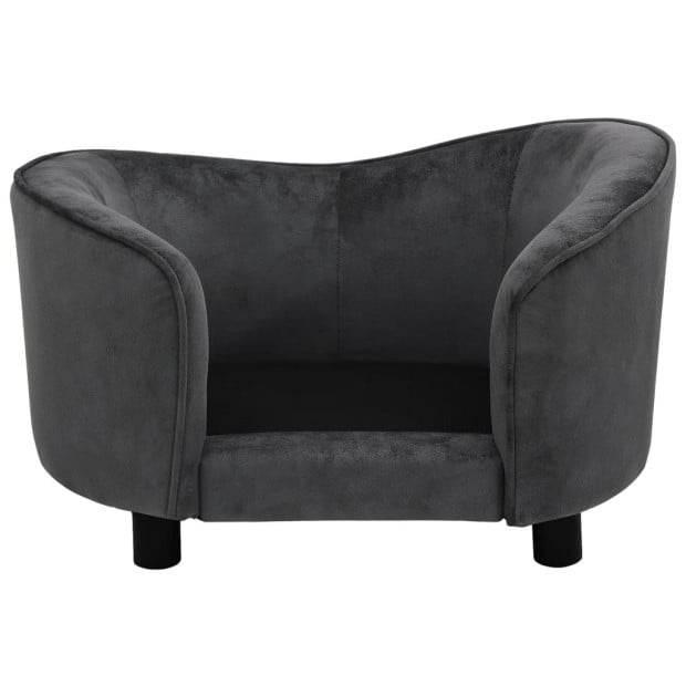 Dog Sofa Dark Grey 69x49x40 Cm Plush Image 6