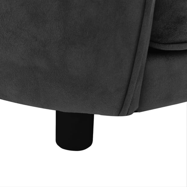 Dog Sofa Dark Grey 69x49x40 Cm Plush Image 8