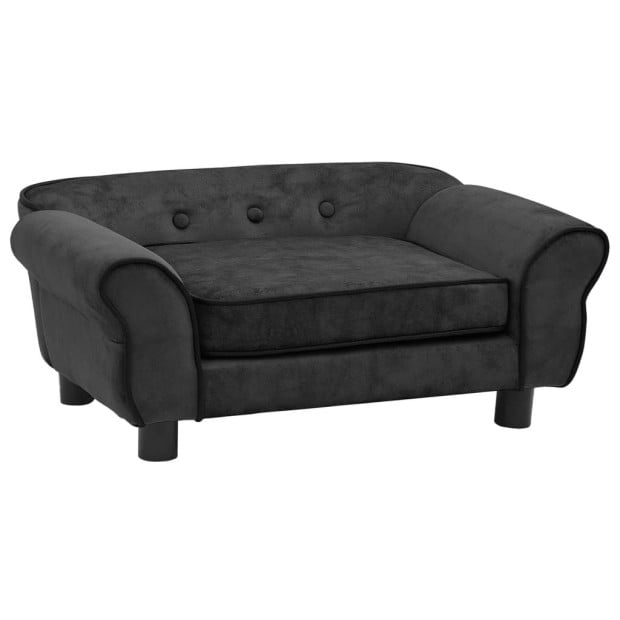 Dog Sofa Dark Grey 72x45x30 Cm Plush Image 2