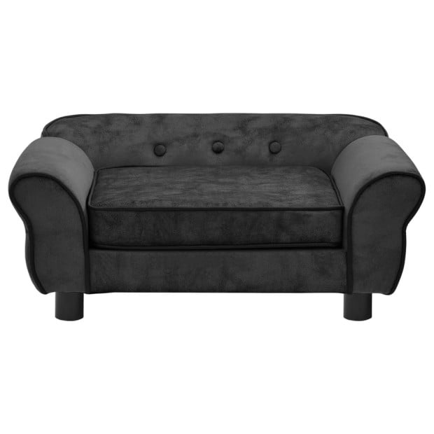 Dog Sofa Dark Grey 72x45x30 Cm Plush Image 3