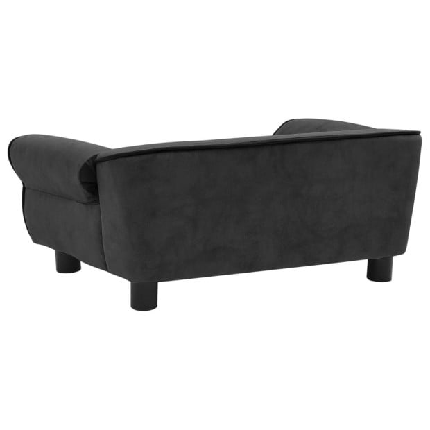 Dog Sofa Dark Grey 72x45x30 Cm Plush Image 5