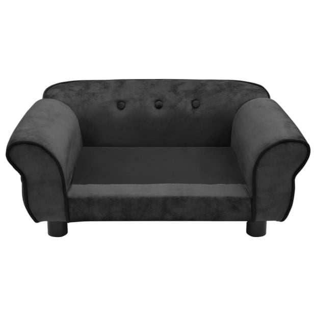 Dog Sofa Dark Grey 72x45x30 Cm Plush Image 6