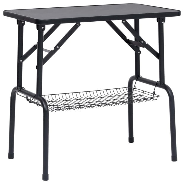 Adjustable Dog Grooming Table With 1 Loop And Basket Image 5