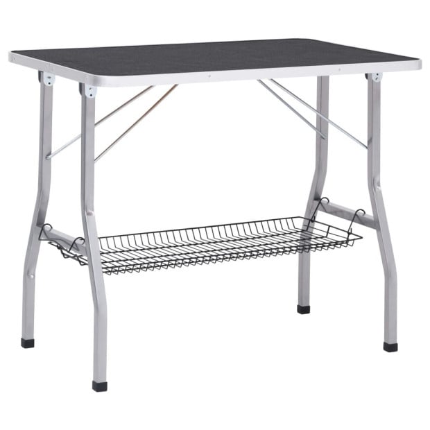 Dog Grooming Adjustable Table With 2 Loops And Basket Image 5