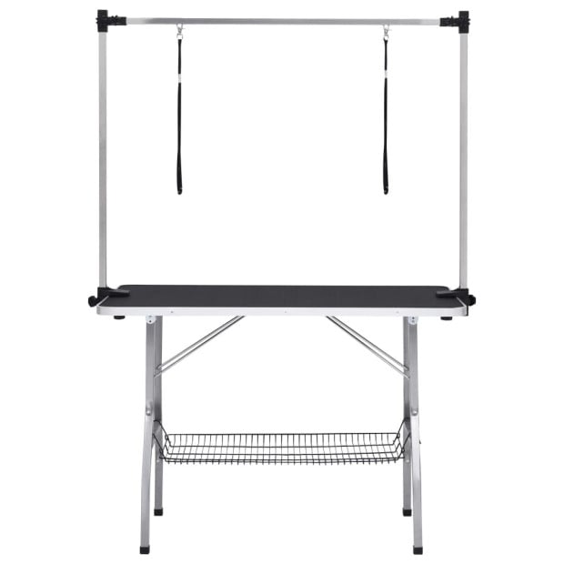 Adjustable Dog Grooming Table With 2 Loops And Basket Image 3