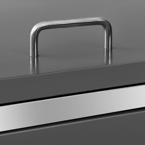 Triple Wheelie Bin Shed 207x77.5x115 Cm Stainless Steel Anthracite Image 4