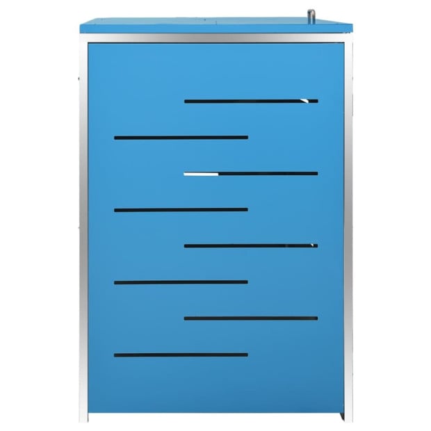 Quadruple Wheelie Bin Shed 276.5x77.5x115.5 Cm Stainless Steel Image 9