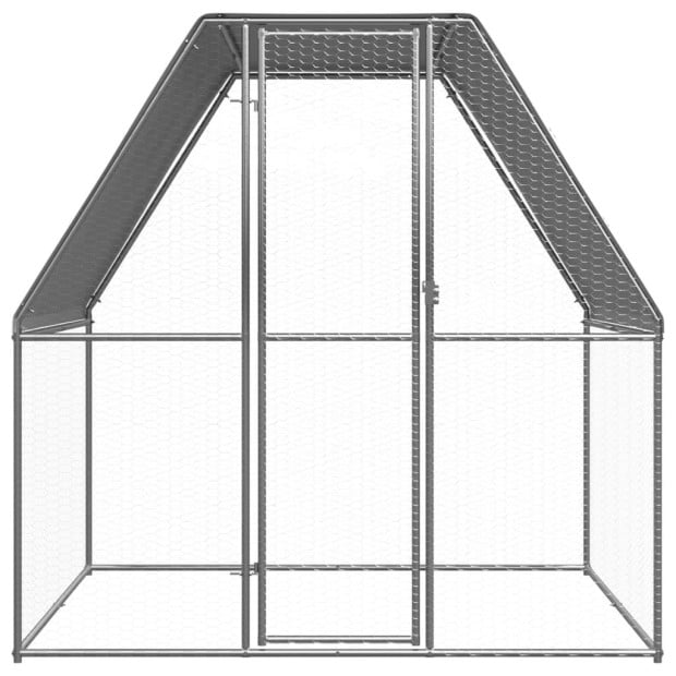Outdoor Chicken Cage 2m x 2m x 2m Galvanised Steel Image 2