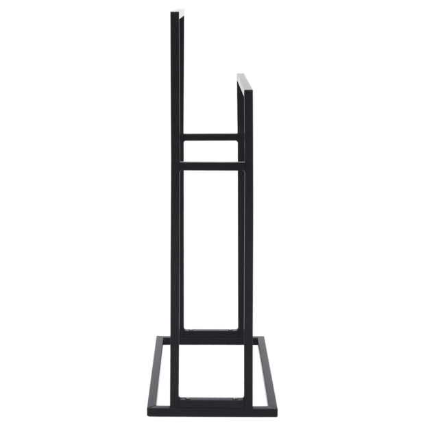 Freestanding Towel Rack Black 48 x 24 x 78.5cm Iron Image 4