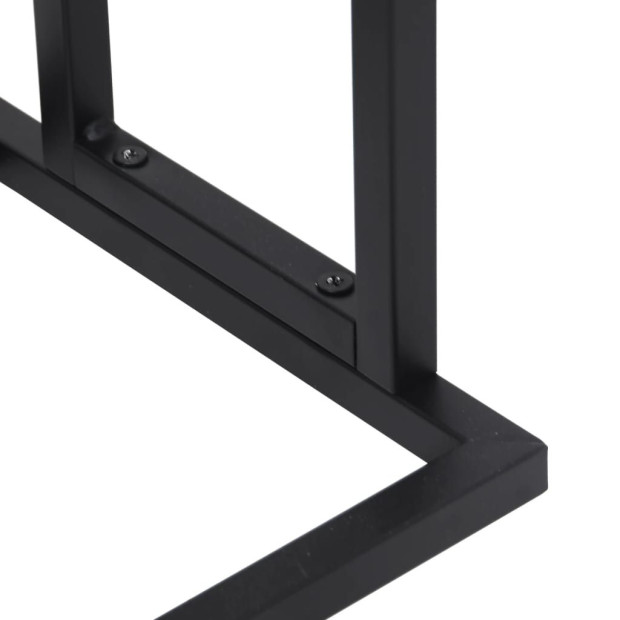 Freestanding Towel Rack Black 48 x 24 x 78.5cm Iron Image 6