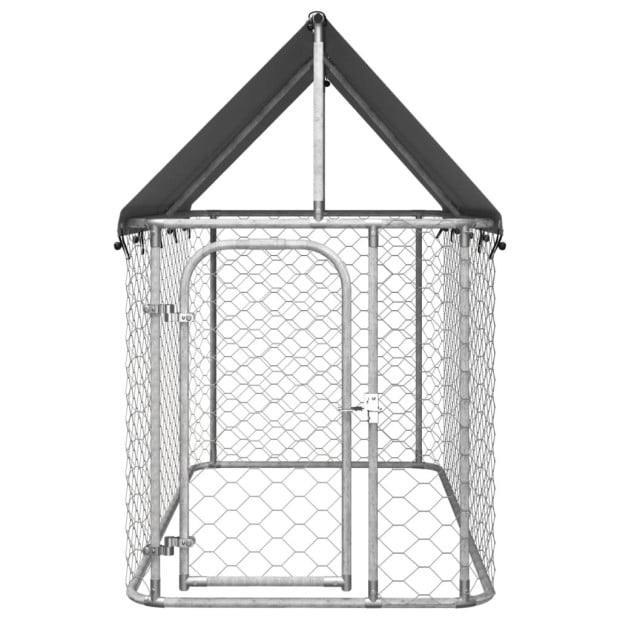 Outdoor Dog Kennel With Roof 200x100x150 Cm Image 2