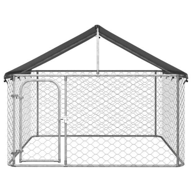 Outdoor Dog Kennel With Roof 200x200x150cm Image 2