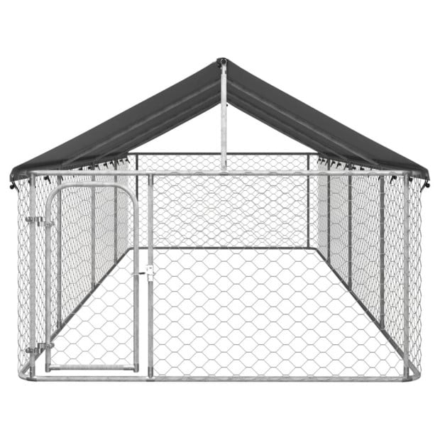 Outdoor Dog Kennel With Roof 600x200x150cm Image 2