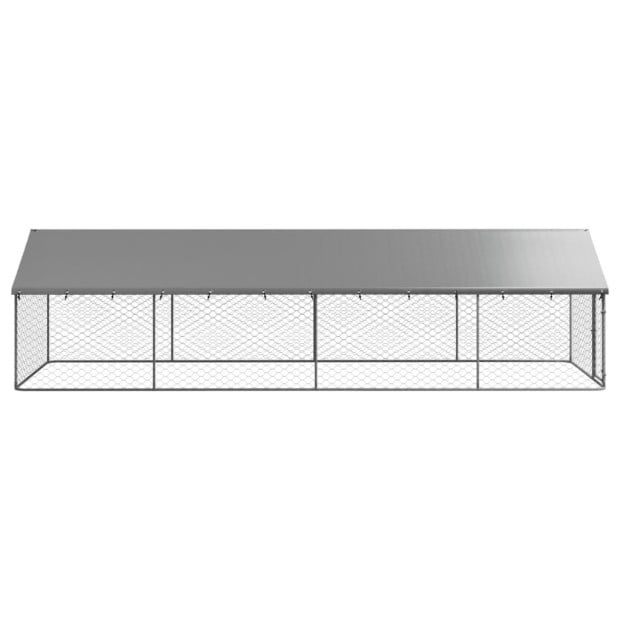 Outdoor Dog Kennel With Roof 600x200x150cm Image 3