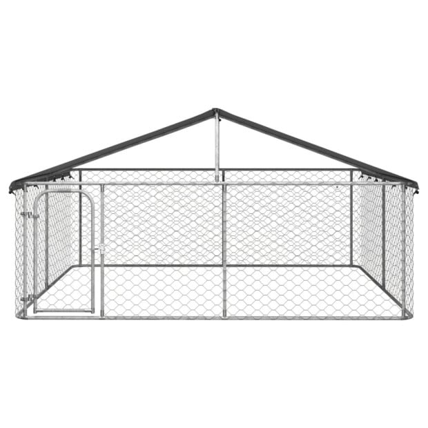 Outdoor Dog Kennel With Roof 300x300x150cm Image 2