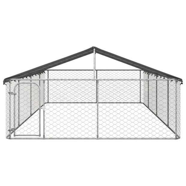 Outdoor Dog Kennel With Roof 600x300x150cm Image 2
