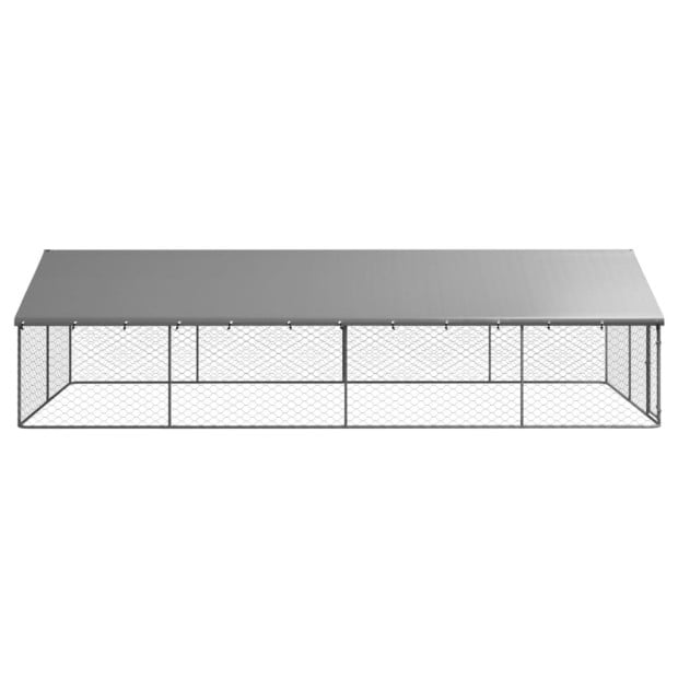 Outdoor Dog Kennel With Roof 600x300x150cm Image 3