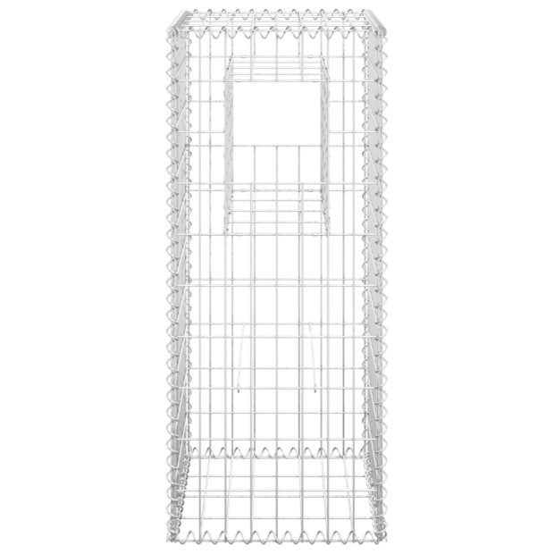Gabion Basket Posts 2 Pcs 40x40x100 Cm Iron Image 4