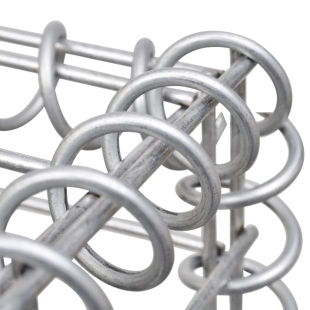 Gabion Basket Posts 2 Pcs 40x40x100 Cm Iron Image 6