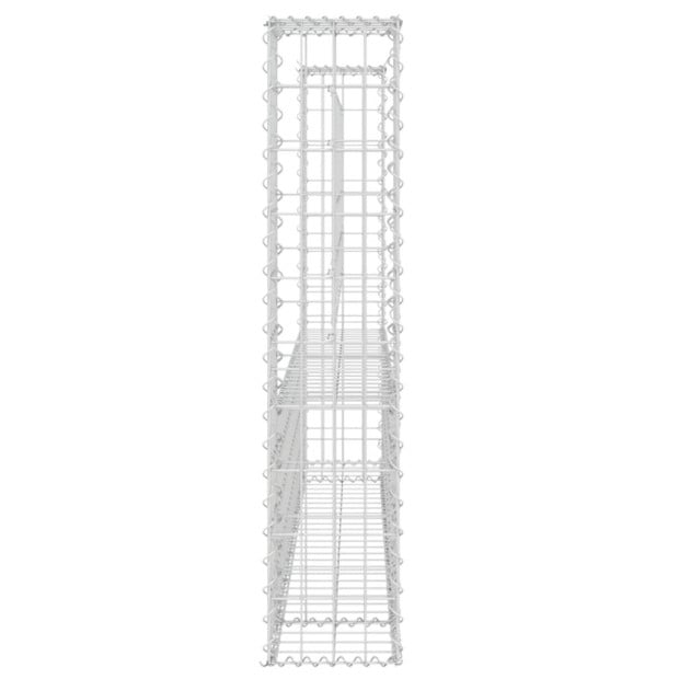 U-shape Gabion Basket With 2 Posts Iron 140x20x100 Cm Image 4