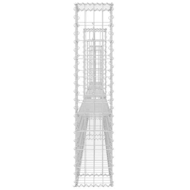 U-shape Gabion Basket With 5 Posts Iron 500x20x100 Cm Image 4