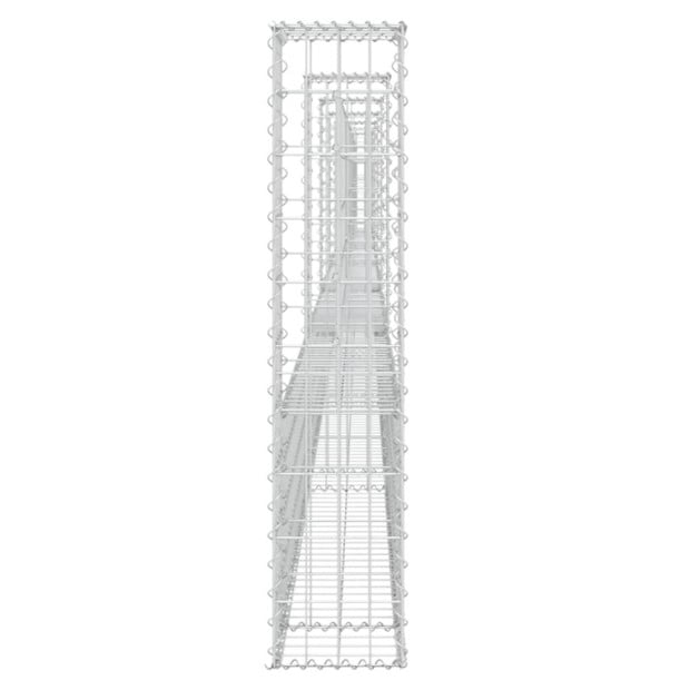 U-shape Gabion Basket With 6 Posts Iron 620x20x100 Cm Image 4