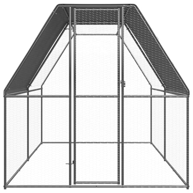 Outdoor Chicken Cage 2m x 2m x 2m Galvanised Steel Image 2
