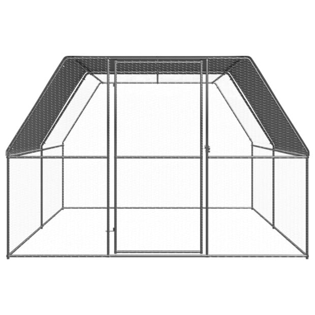 Outdoor Chicken Cage 3m x 2m x 2m Galvanised Steel Image 2