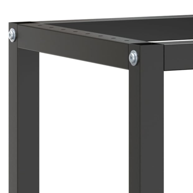 Work Bench Frame Matte Black And Matte Red 170x50x79cm Metal Image 6
