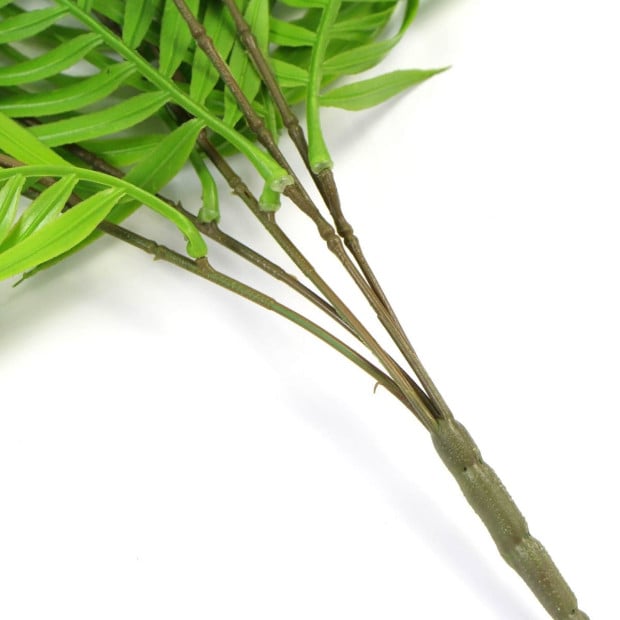 Hanging Fresh Green Bamboo Leaf Fern UV Resistant 80cm Image 4