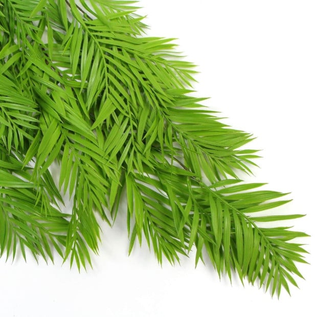 Hanging Fresh Green Bamboo Leaf Fern UV Resistant 80cm Image 5