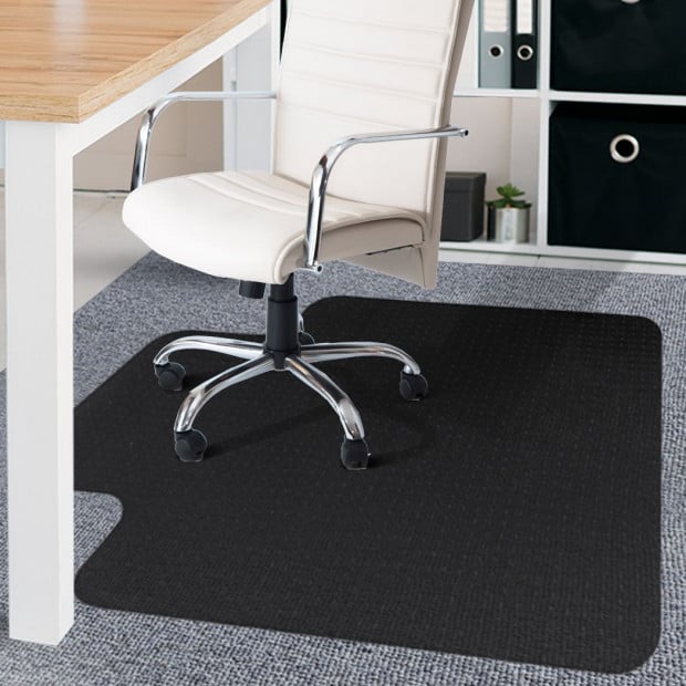 Chair Mat Carpet Hard Floor Protectors PVC Mats Black Image 8