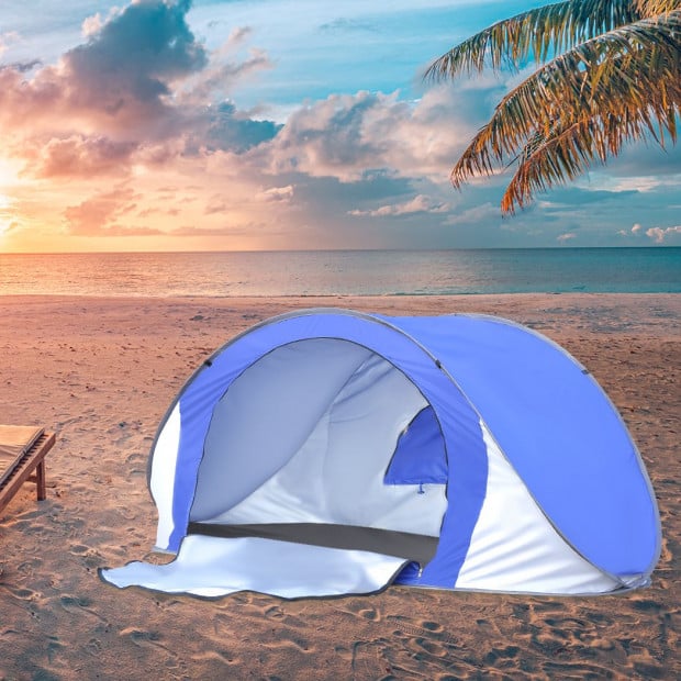 Pop Up Tent Beach Camping Tents 2-3 Person Hiking Portable Shelter Image 8