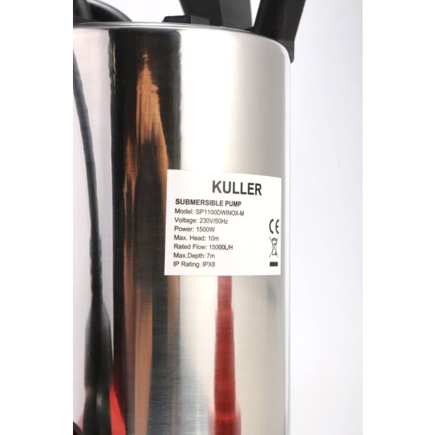 KULLER Electric Stainless Steel Dirty Water Submersible Pump 20000L/H Image 2