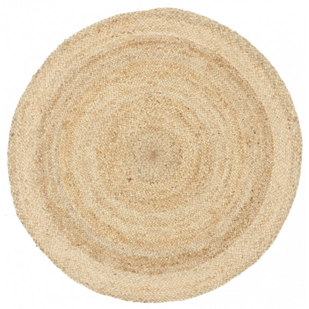 Round Jute Natural Round Floor Rug