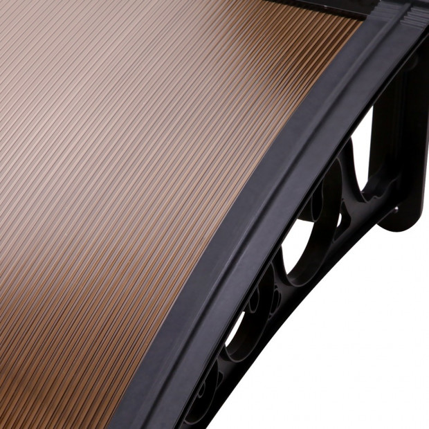 DIY Window Door Awning Cover Brown 100 x 200cm Image 5