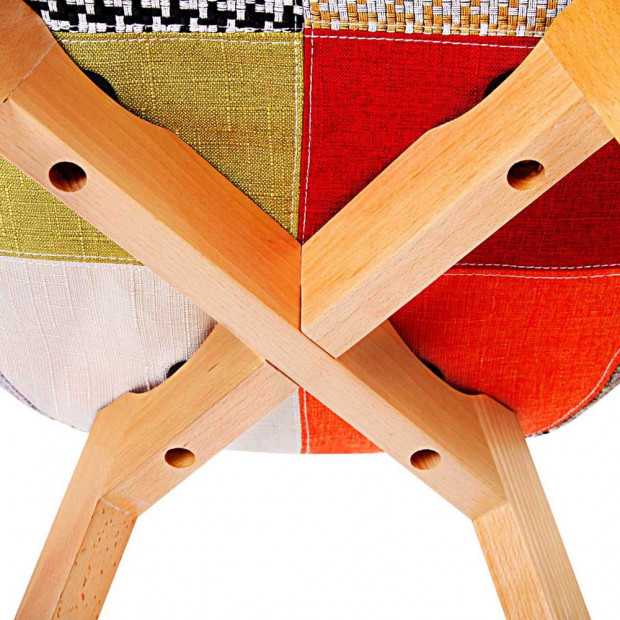 Set of 2 Replica Eames Armchairs Fabric Image 6