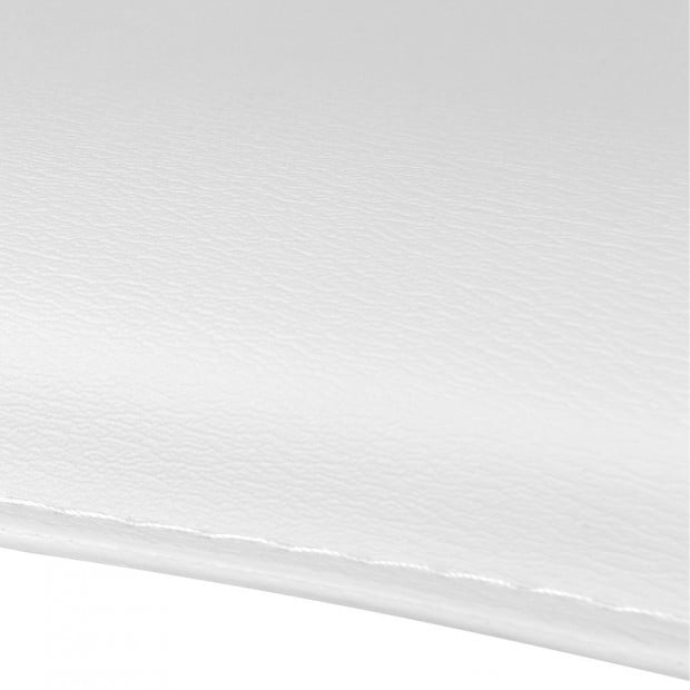 Set of 2 PVC Leather Kitchen Bar Stool 706 - White Image 5