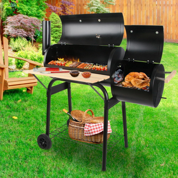 2-in-1 Offset BBQ Smoker Image 10