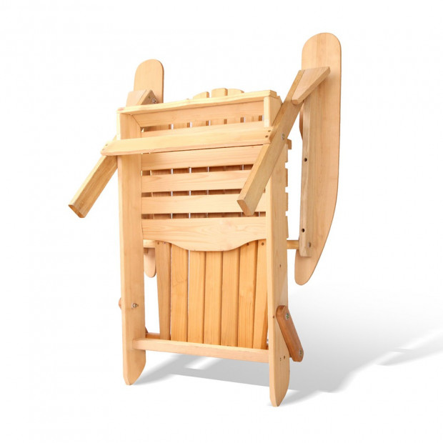 Adirondack Foldable Deck Chair - Natural Image 6