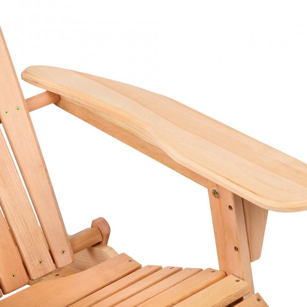 Adirondack Foldable Deck Chair - Natural Image 7