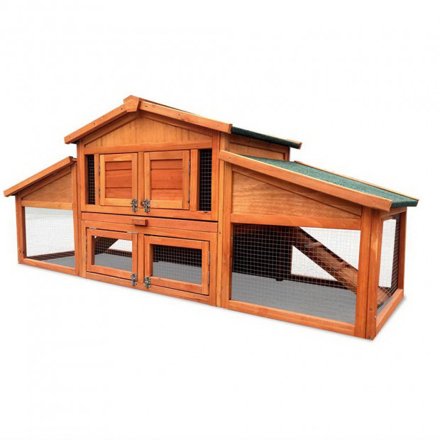 Chicken Coop Rabbit Hutch Hen Cage House Image 7