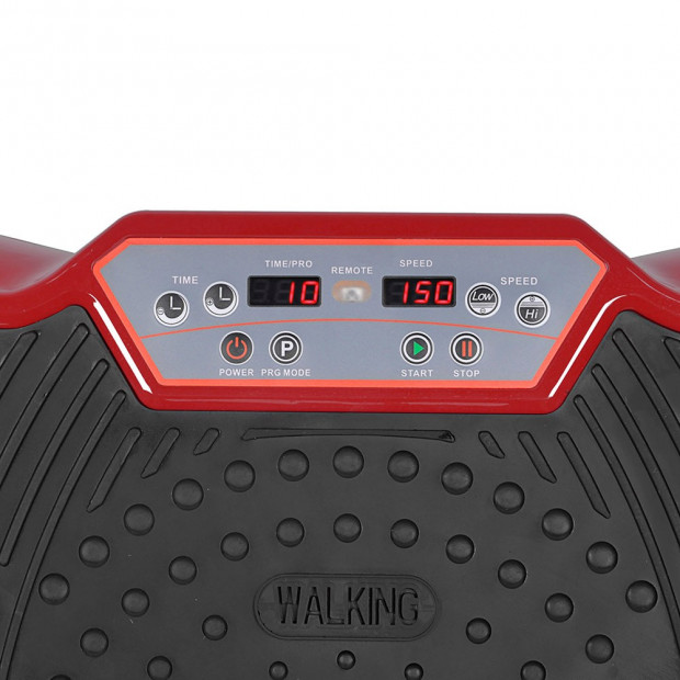 1000W Vibrating Plate Exercise Platform - Dark Red Image 4