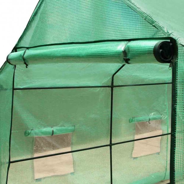 Greenhouse with Green PE Cover - 3.5M x 2M Image 6