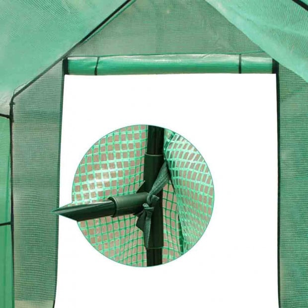 Greenhouse with Green PE Cover - 3.5M x 2M Image 7