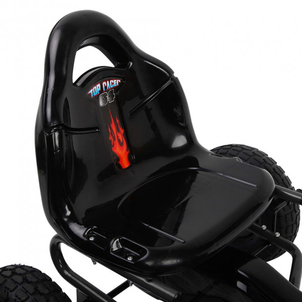 Kids Pedal Go Kart - Black Image 4