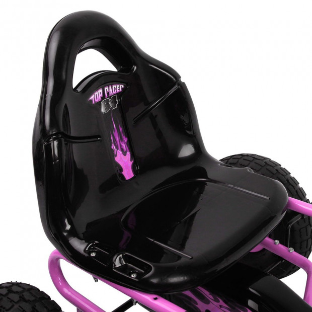 Kids Pedal Go Kart - Pink Image 4