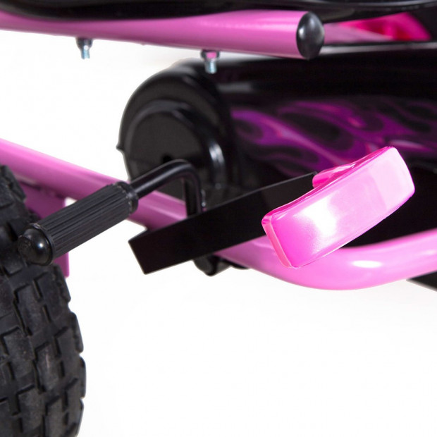 Kids Pedal Go Kart - Pink Image 6